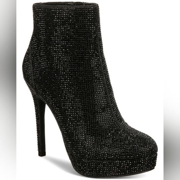 Black platform dress booties size 7 NWT Thalia Sodi - Picture 11 of 11